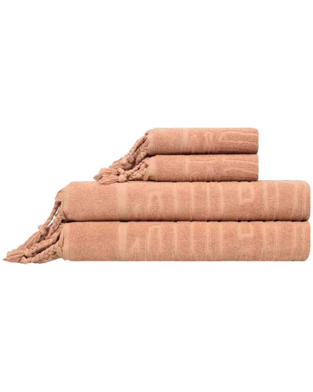 Sand Cloud Turkish Bath Towels Bundle for Bathroom, Set of 4 (Daze, Beige) - Large Size - 100% Certified Organic Cotton Yarn is Lightweight, Soft & Absorbent - Premium Bath & Hand Towels Dry Faster - Image 8